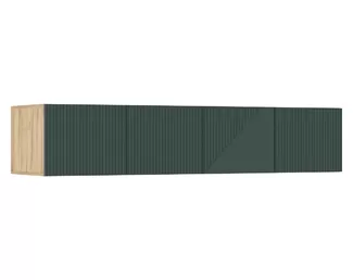 Антресоль Ирис к шкафу (1800) - Дуб Крафт/Браш Мени Грин (МИФ)