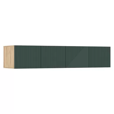 Антресоль Ирис к шкафу (1800) - Дуб Крафт/Браш Мени Грин (МИФ)