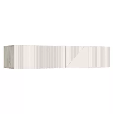 Антресоль Ирис к шкафу (1800) - Дуб Крафт серый/Кашемир (МИФ)