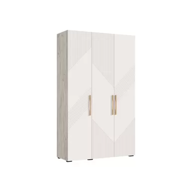 Шкаф 3-х ств. Ирис (1350) - Дуб Крафт серый/Кашемир (МИФ)