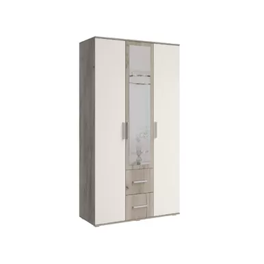 Шкаф 3-х ств. Фиеста NEW (1200) - Дуб Крафт серый/Кашемир (МИФ)