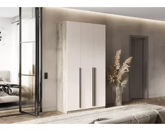 Шкаф 3-х ств. Ларго (1200) - Дуб Крафт серый/Кашемир (МИФ)