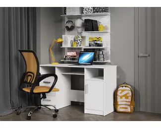 Стол письменный Эва СП-001 - Белый гладкий (МК Стиль)