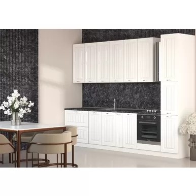 Кухня Виола Нео Кантри 3.2м - Матовая белый Софт (МК Стиль)