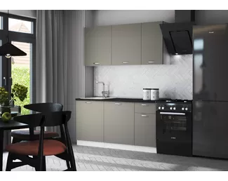 Кухня Виола Нео Мыло 1.6м - Матовая Грин Грей Софт (МК Стиль)