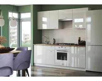 Кухня Виола Нео Мыло 2.2м - Глянцевая белый (МК Стиль)
