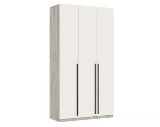 Шкаф 3-х ств. Ларго (1200) - Наполнение 5 - Дуб Крафт серый/Кашемир (МИФ)