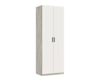 Шкаф (800) Ларго с фасадом - Наполнение 3 - Дуб Крафт серый/Кашемир (МИФ)