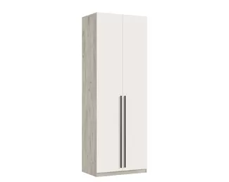 Шкаф (800) Ларго с фасадом и ручкой 1м - Наполнение 4 - Дуб Крафт серый/Кашемир (МИФ)