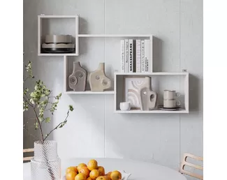 Полка навесная Нора АН-01 - Ясень белый (BTS)