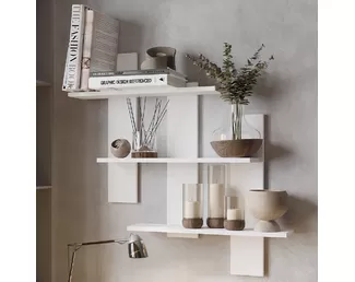 Полка навесная Дина АН-01 - Белый (BTS)