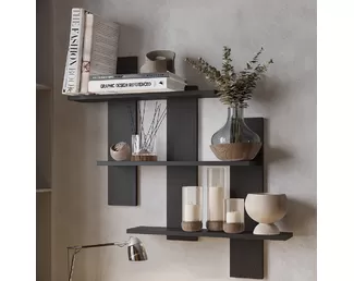 Полка навесная Дина АН-01 - Венге (BTS)