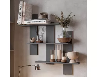 Полка навесная Дина АН-01 - Графит (BTS)