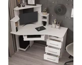 Стол компьютерный Каспер - Ясень белый (BTS)