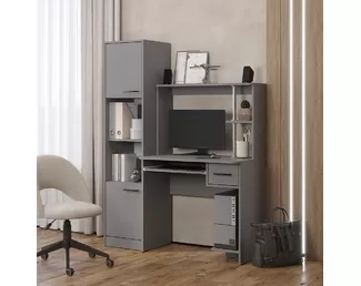 Стол компьютерный Дебют с пеналом Дебют - Графит (BTS)