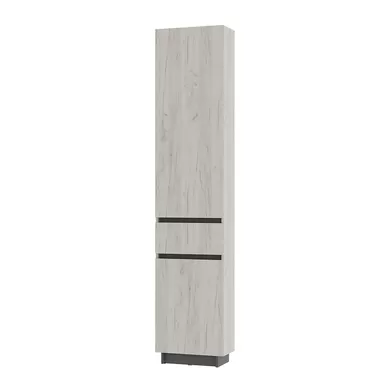 Шкаф-стеллаж Багира ШК-16 - Графит/Дуб Крафт белый (BTS)