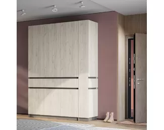 Шкафы Багира - Комплект 1 - Графит/Дуб Крафт белый (BTS)