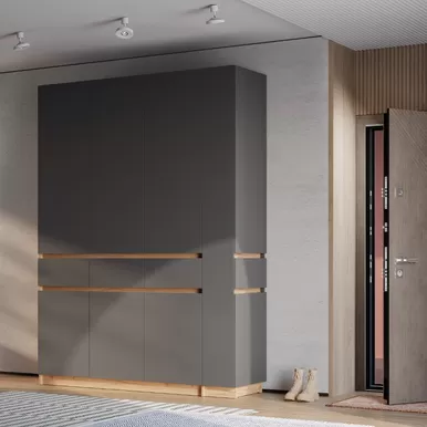 Шкафы Багира - Комплект 1 - Дуб Крафт золотой/Графит (BTS)