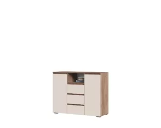 Комод Хелен КМ-01 (1202) - Дуб Крафт табачный/Кашемир (Стендмебель)