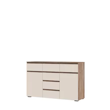 Комод Хелен КМ-05 (6 ящиков) - Дуб Крафт табачный/Кашемир (Стендмебель)