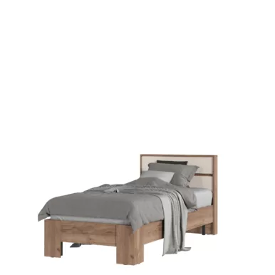 Кровать Хелен КР-01 - Дуб Крафт табачный/Кашемир (Стендмебель)