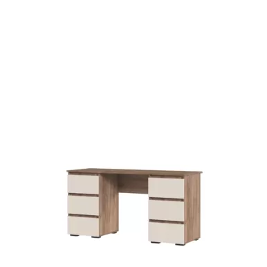 Стол письменный Хелен ПС-02 - Дуб Крафт табачный/Кашемир (Стендмебель)