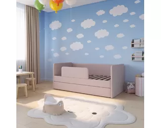 Кровать Jenny (160х80, ЯБ) - Светло-розовый (Romack)