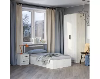 Детская Фиеста - Комплект 2 - Дуб Крафт белый/Графит (BTS)