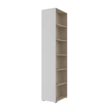 Шкаф торцевой Бостон - Дуб Фербенк/Белый (Горизонт)