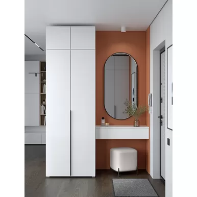 Прихожая Мультиформ/Бостон - Комплект 2 - Белый (Горизонт)