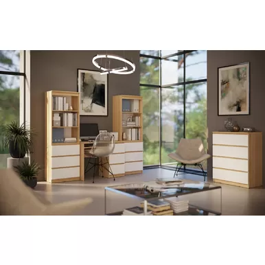 Детская Челси - Комплект 4 - Дуб Сонома/Белый глянец (МИФ)