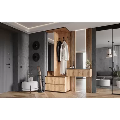 Модульная прихожая Норд (Комплект 4) - Дуб Крафт (МИФ)