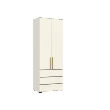 Шкаф 2-х створчатый Норд (800) с ящиками (золото) - Кашемир (МИФ)