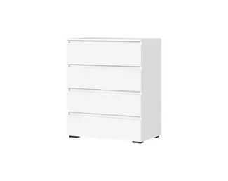 Комод Хелен КМ-02 (МДФ, 802 4 ящика) - Белый (Стендмебель)