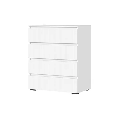 Комод Хелен КМ-02 (МДФ, 802 4 ящика) - Белый (Стендмебель)