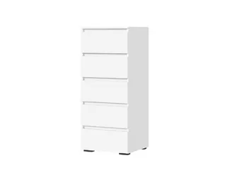 Комод Хелен КМ-03 (МДФ, 502, 5 ящиков) - Белый (Стендмебель)