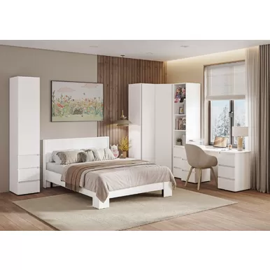 Детская Хелен (МДФ) - Комплект 1 - Белый (Стендмебель)