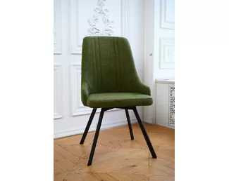 Стул Нико - Велюр Олива/Черный (ДСВ Мебель)