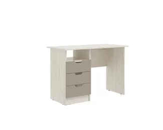 Стол с ящиками Юниор-4 - Дуб Крафт белый/Шарли Мокко (МИФ)