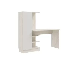 Компьютерный стол Юниор-4 - Дуб Крафт белый/Шарли белый (МИФ)