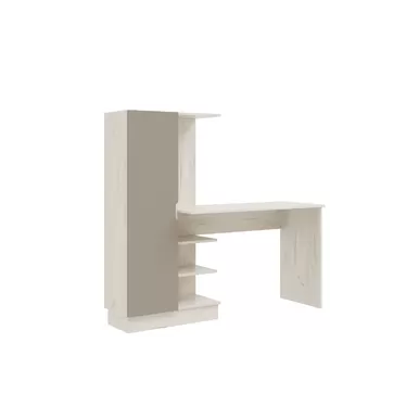 Компьютерный стол Юниор-4 - Дуб Крафт белый/Шарли Мокко (МИФ)