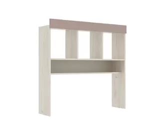 Надстройка Юниор-4 - Дуб Крафт белый/Шарли Пинк (МИФ)