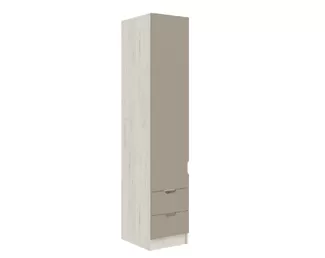 Пенал Юниор-4 (400) - Дуб Крафт белый/Шарли Мокко (МИФ)