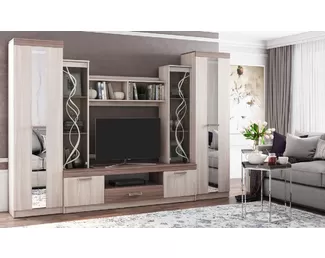 Гостиная Атлантида 2Б - Ясень шимо светлый/темный (МК Стиль А)