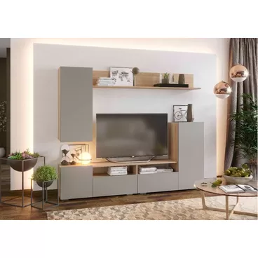 Гостиная Лия - Графит / Сонома (Рикко)