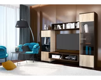 Гостиная Рио - Дуб Кантерберри / Сонома (Горизонт)