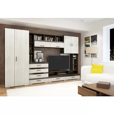 Гостиная Коста ЛДСП - Венге / Дуб Прованс (Горизонт)