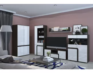 Гостиная Марсель Венге (Комплект со шкафом) Горизонт