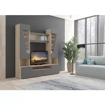 Гостиная Анталия-2 - Графит Софт/Сонома (Горизонт)