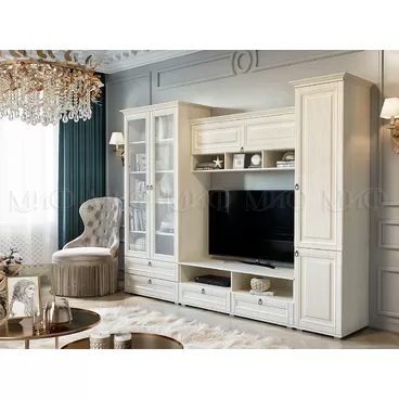 Гостиная Престиж-1 (Вариант 1) - Сандал светлый (МИФ)